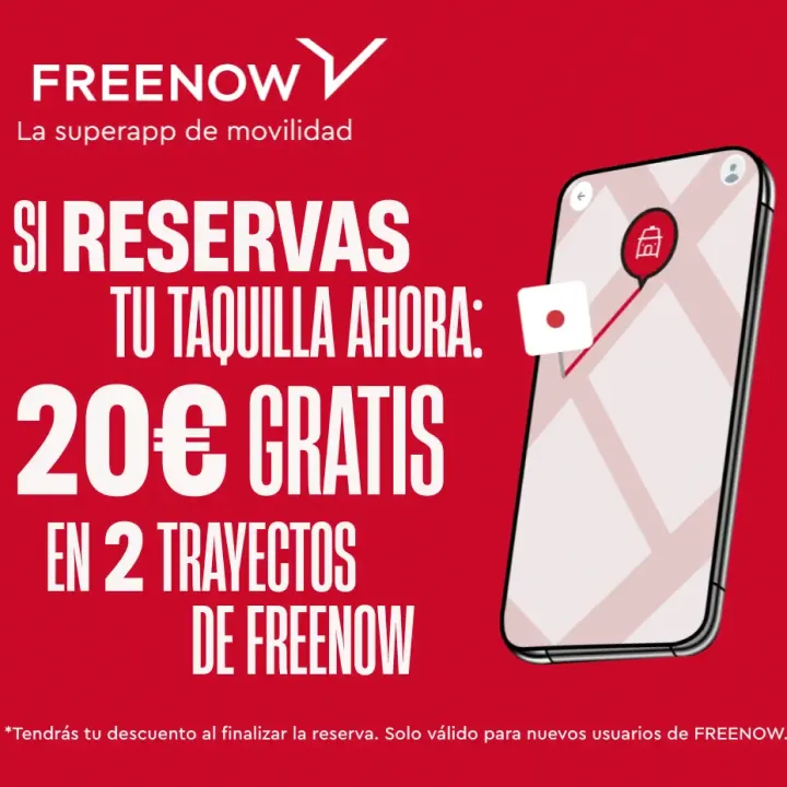 Promoção FREENOW: 20 € grátis em 2 viagens ao reservar o seu cacifo